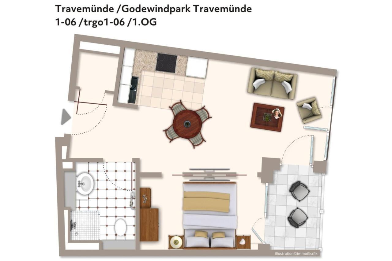 Godewindpark Travemuende Godewindpark Travemuende 1-06 Appartement Lübeck Buitenkant foto